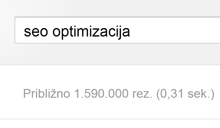 Seo optimizacija se lahko primerja z oglasi na televiziji